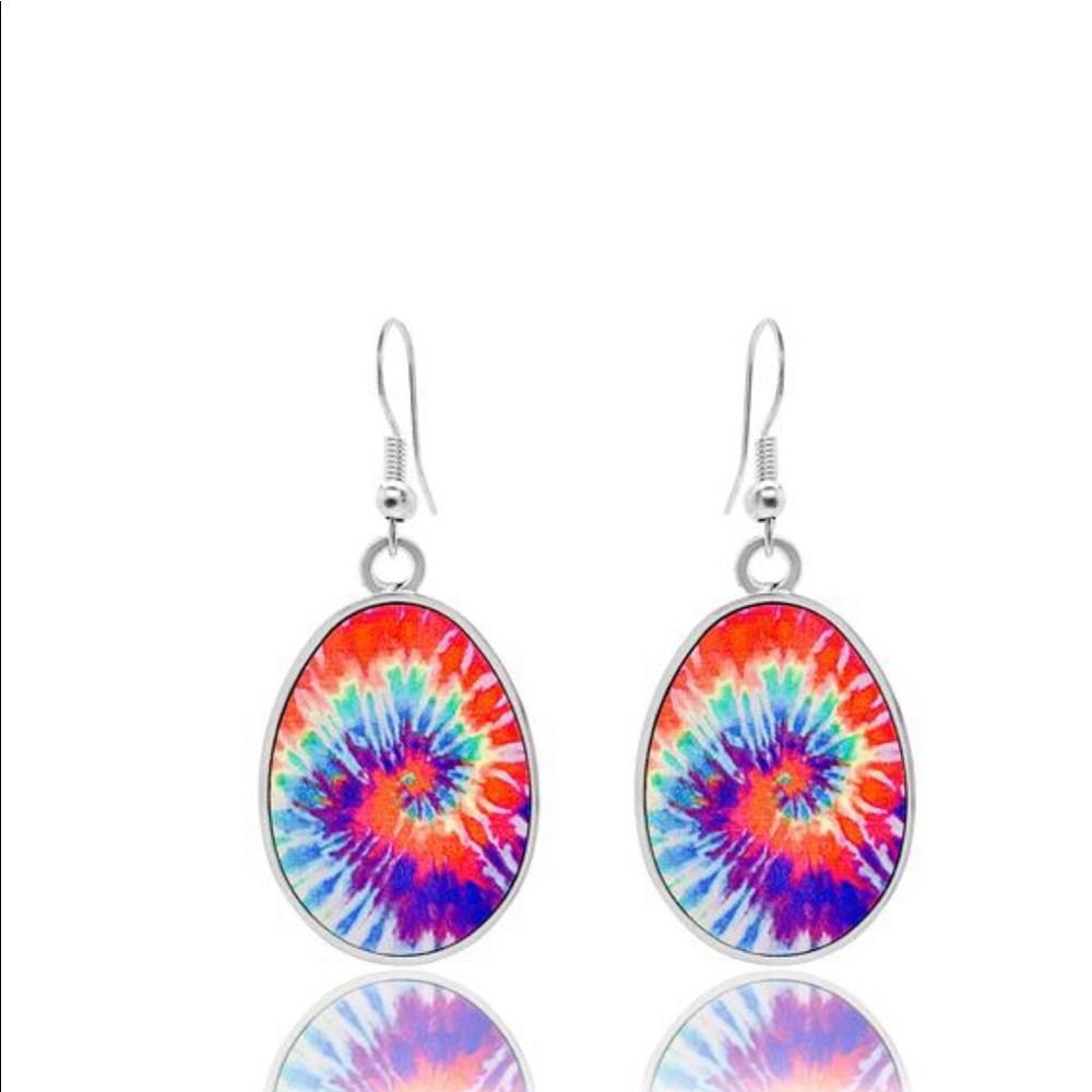 Tie dye earrings